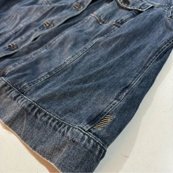 Paige Blue Denim Jacket - Size L - Picture 5 of 10